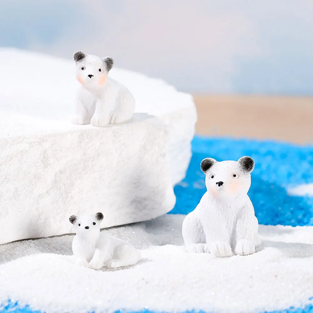 15 Pcs Mini Simulation Polar Bear Figurines White Resin Statues Decorations Garden Yard Indoor Scenes DIY Accessories Safe Eco
15 Pcs Mini Simulation Polar Bear Figurines White Resin Statues Decorations Garden Yard Indoor Scenes DIY Accessories Safe Eco