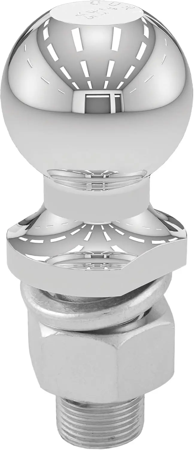 CURT 40004 Chrome Trailer Hitch Ball, 6,000 lbs, 2-Inch Diameter, 1 x 2-1/8 -Inch Shank, Trailer Accessories
CURT 40004 Chrome Trailer Hitch Ball, 6,000 lbs, 2-Inch Diameter, 1 x 2-1/8 -Inch Shank, Trailer Accessories