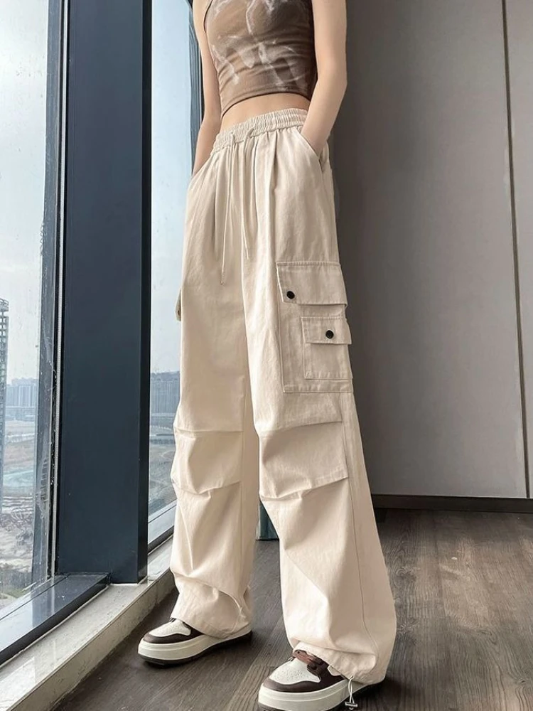 Брюки на шнурке для женщин, повседневные хлопковые брюки среднего размера, оригинальные корейские свободные брюки 90-х годов, один размер, мешковатые женские брюки G Xxl
Брюки на шнурке для женщин, повседневные хлопковые брюки среднего размера, оригинальные корейские свободные брюки 90-х годов, один размер, мешковатые женские брюки G Xxl