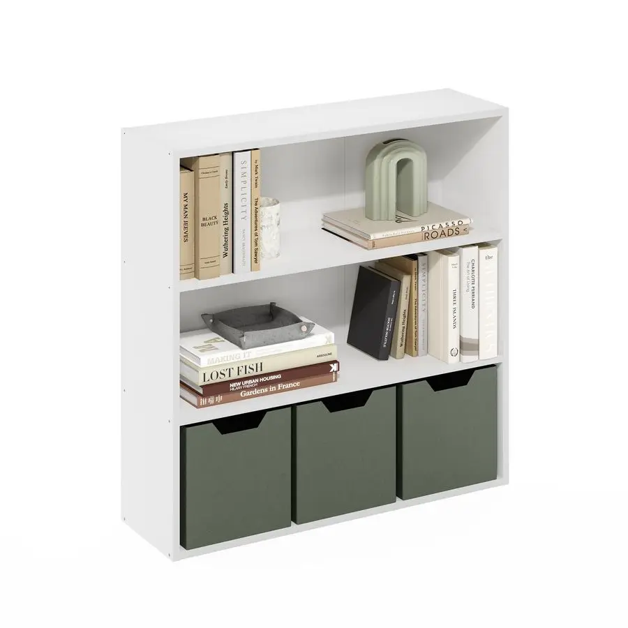 PASIR Book Shelf, 3Tier Bookshelf, Bookcase with Open Shelf, 9.3 x 31.3 x 31.5, for Living Room, Bedroom, Home Office, White
PASIR Book Shelf, 3Tier Bookshelf, Bookcase with Open Shelf, 9.3 x 31.3 x 31.5, for Living Room, Bedroom, Home Office, White