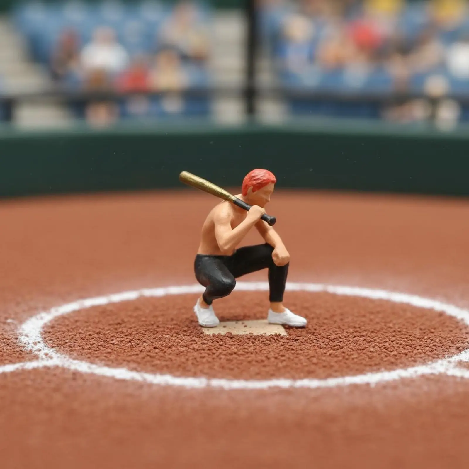 Red Hair Sports Man Model Hand Painted Crouching Man with Hitting Tool Figure Tiny Sports Hitting Tool High Quality Miniature
Red Hair Sports Man Model Hand Painted Crouching Man with Hitting Tool Figure Tiny Sports Hitting Tool High Quality Miniature