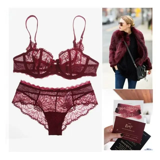 Transparent Sexy Lace Ultra-Thin Cup Bra Set Beautiful Lace plus Size Women's Underwear Comfortable Breathable Cool Feeling
Transparent Sexy Lace Ultra-Thin Cup Bra Set Beautiful Lace plus Size Women's Underwear Comfortable Breathable Cool Feeling