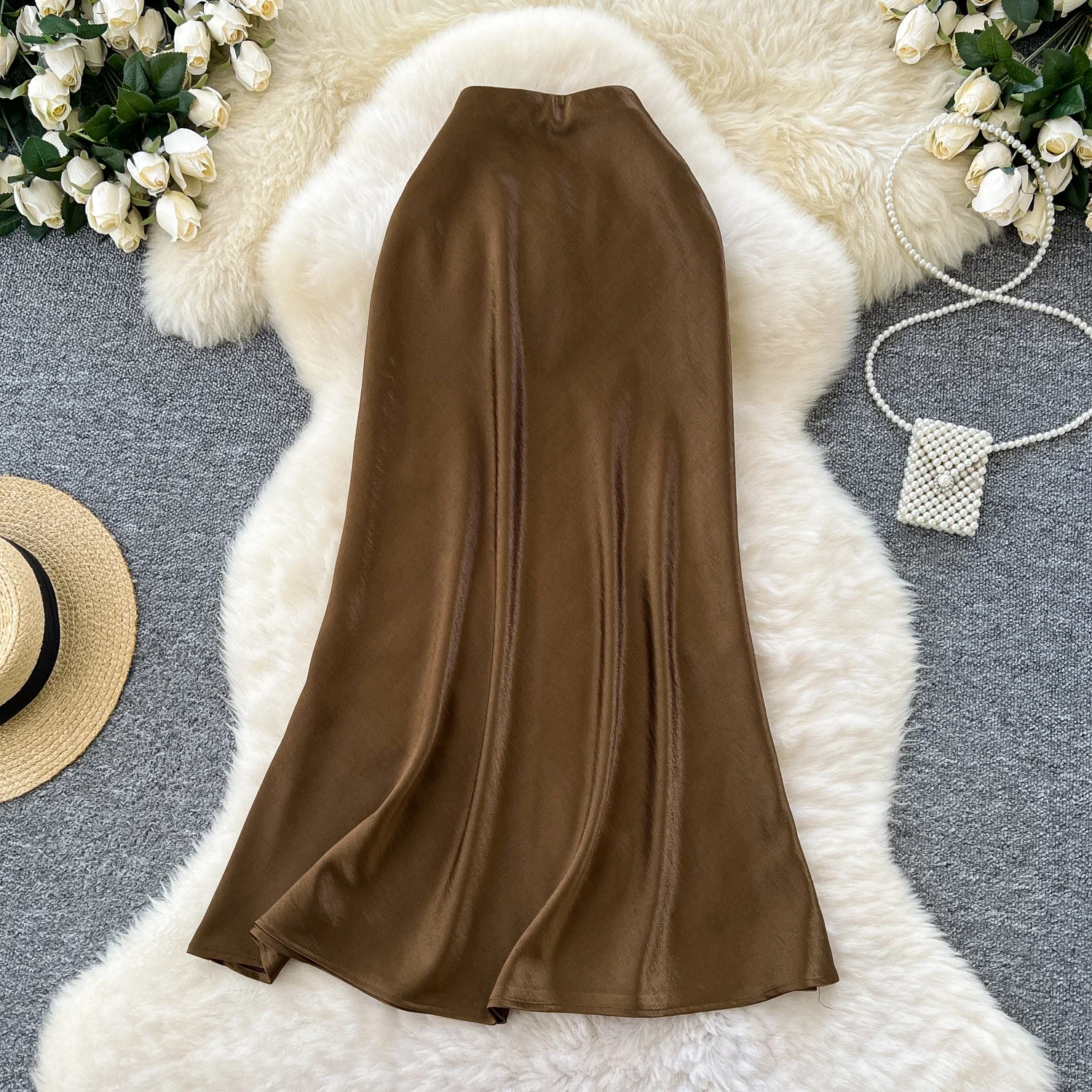 Basics Vintage Casual High Waist Chic Loose A-line Mermaid Long Skirt French Slim Streetwear High Street Autumn Winter Clothing
Basics Vintage Casual High Waist Chic Loose A-line Mermaid Long Skirt French Slim Streetwear High Street Autumn Winter Clothing