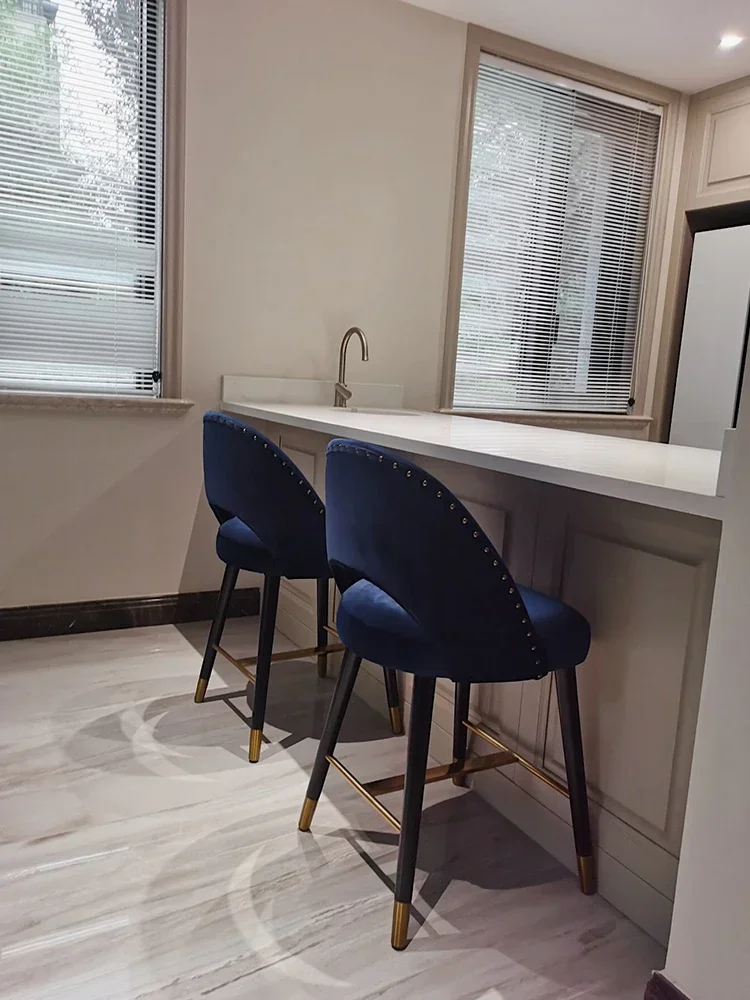 Bar chair front desk high stool solid wood Island Bench Chair simple leisure Nordic bar chair solid wood back cloth bar st
Bar chair front desk high stool solid wood Island Bench Chair simple leisure Nordic bar chair solid wood back cloth bar st