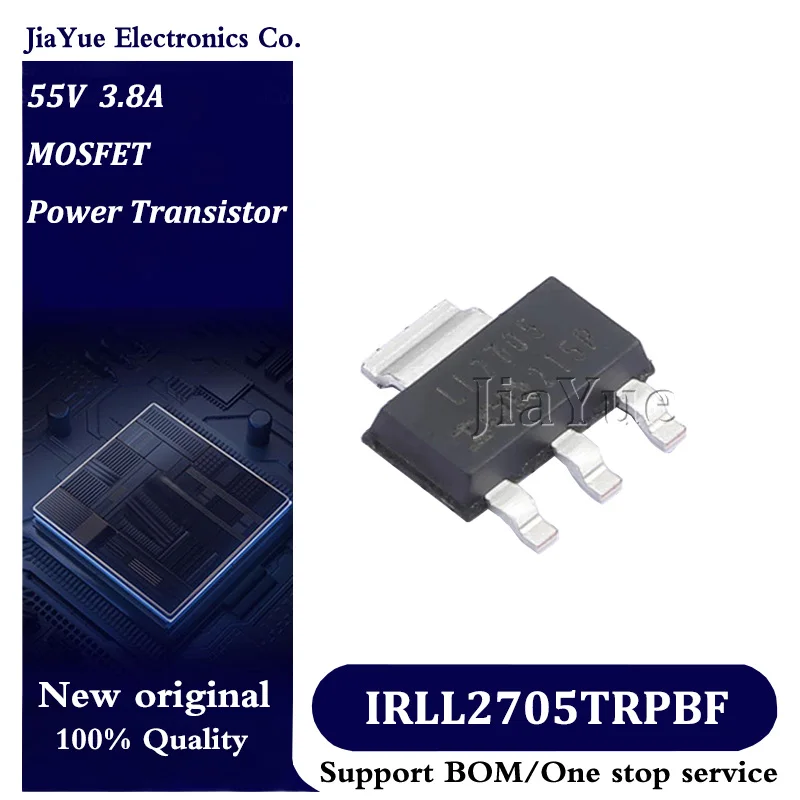 5pcs/lot 100% New Original Chips IRLL2705TRPBF SOT-223-4 55V 3.8A MOSFET Field effect tube Power Transistor IRLL2705TRPbF
5pcs/lot 100% New Original Chips IRLL2705TRPBF SOT-223-4 55V 3.8A MOSFET Field effect tube Power Transistor IRLL2705TRPbF