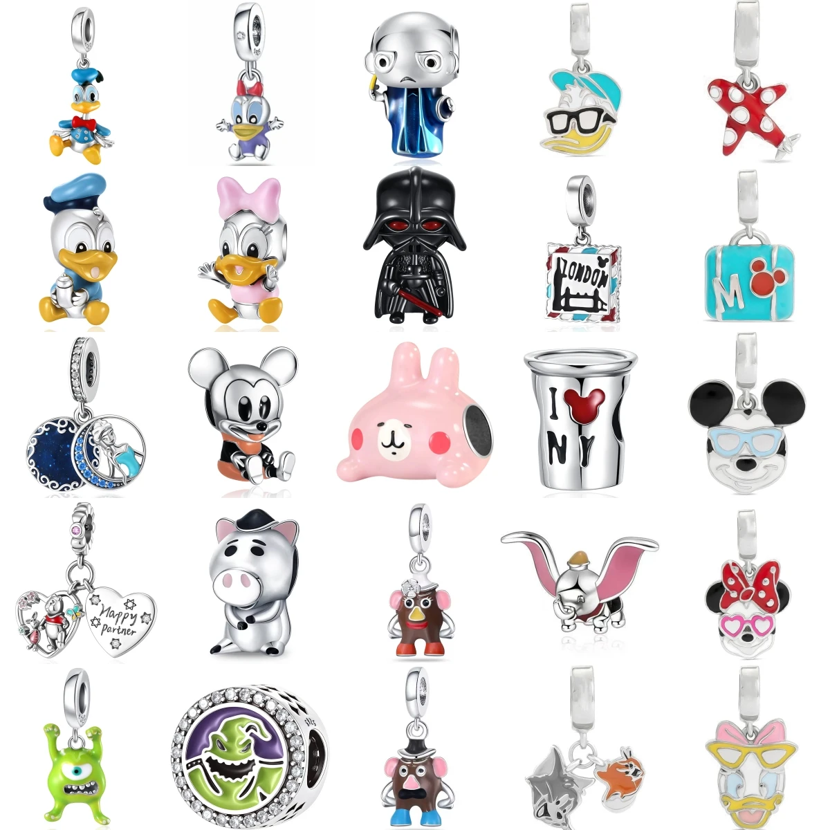 Серебро 925, оригинальные подвески Miniso Disney Donald Duck, Винни, поросенок, подходят для браслета, бусины, подвески Майка Вазовски для изготовления ювелирных изделий
Серебро 925, оригинальные подвески Miniso Disney Donald Duck, Винни, поросенок, подходят для браслета, бусины, подвески Майка Вазовски для изготовления ювелирных изделий