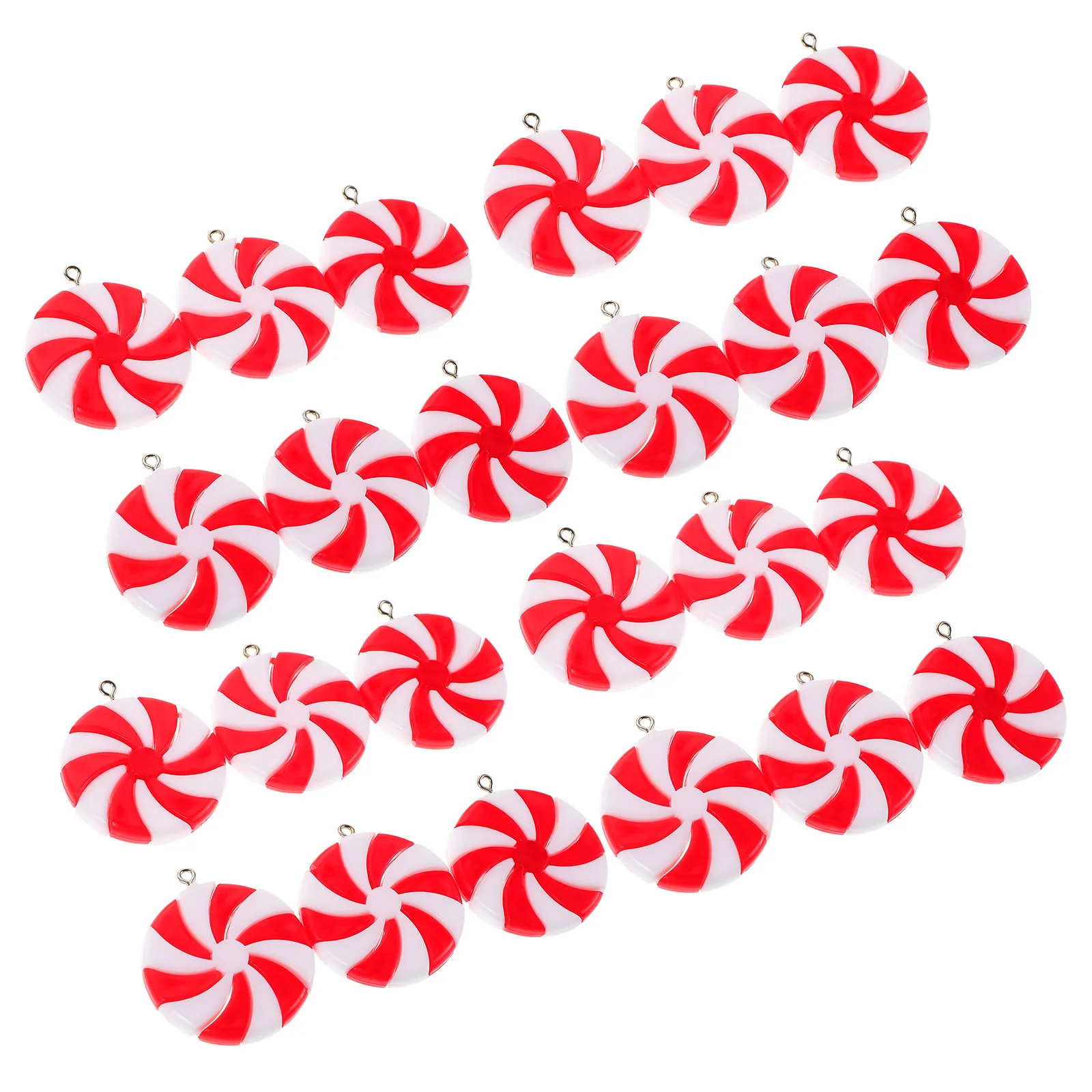 50Pcs Holiday Christmas Candy Decor Red White Lollipop Pendants Festive Hanging Ornaments for Xmas Tree Home Party Decoration
50Pcs Holiday Christmas Candy Decor Red White Lollipop Pendants Festive Hanging Ornaments for Xmas Tree Home Party Decoration