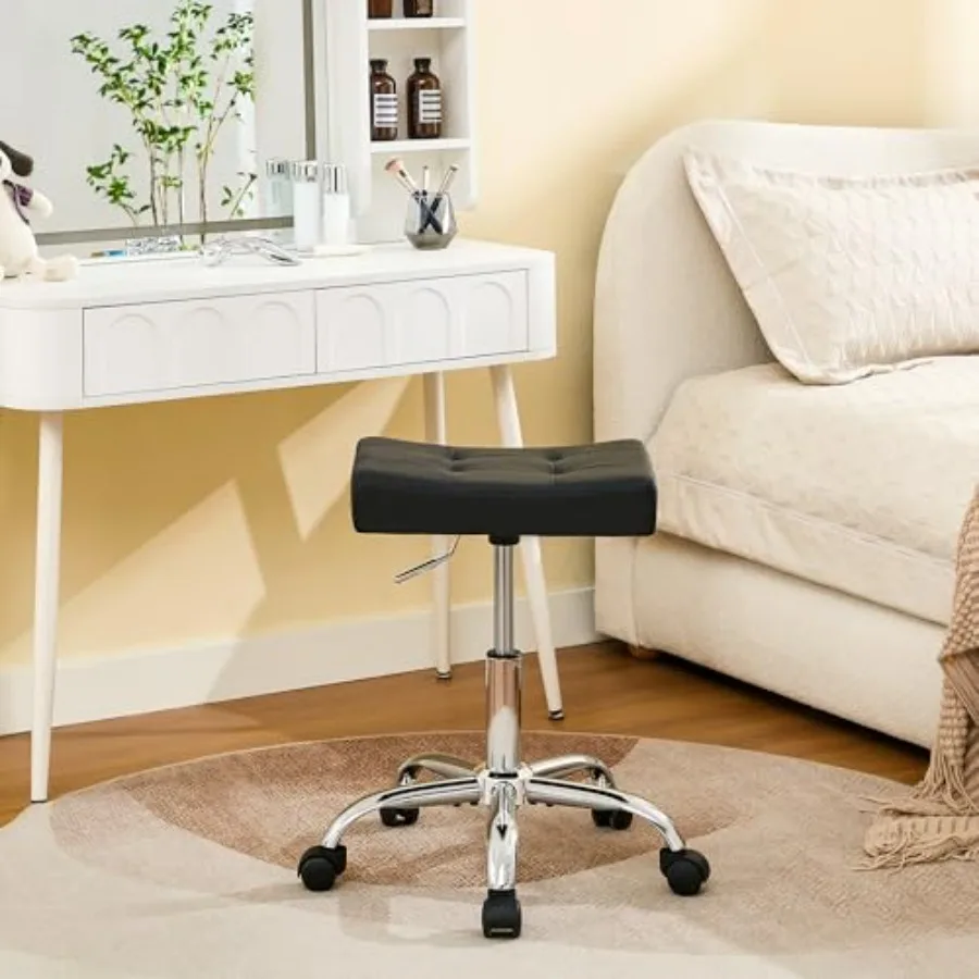 Ergonomic Rolling Shop Stool Adjustable Height 17-21 inch Salon Stool for Hair Stylist (Black)
Ergonomic Rolling Shop Stool Adjustable Height 17-21 inch Salon Stool for Hair Stylist (Black)