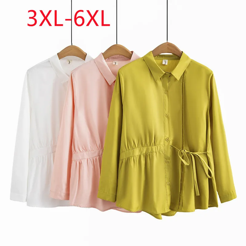 New 2023 Ladies Spring Autumn Plus Size Tops For Women Large Size Long Sleeve O-neck Pink Shirt 3XL 4XL 5XL 6XL
New 2023 Ladies Spring Autumn Plus Size Tops For Women Large Size Long Sleeve O-neck Pink Shirt 3XL 4XL 5XL 6XL