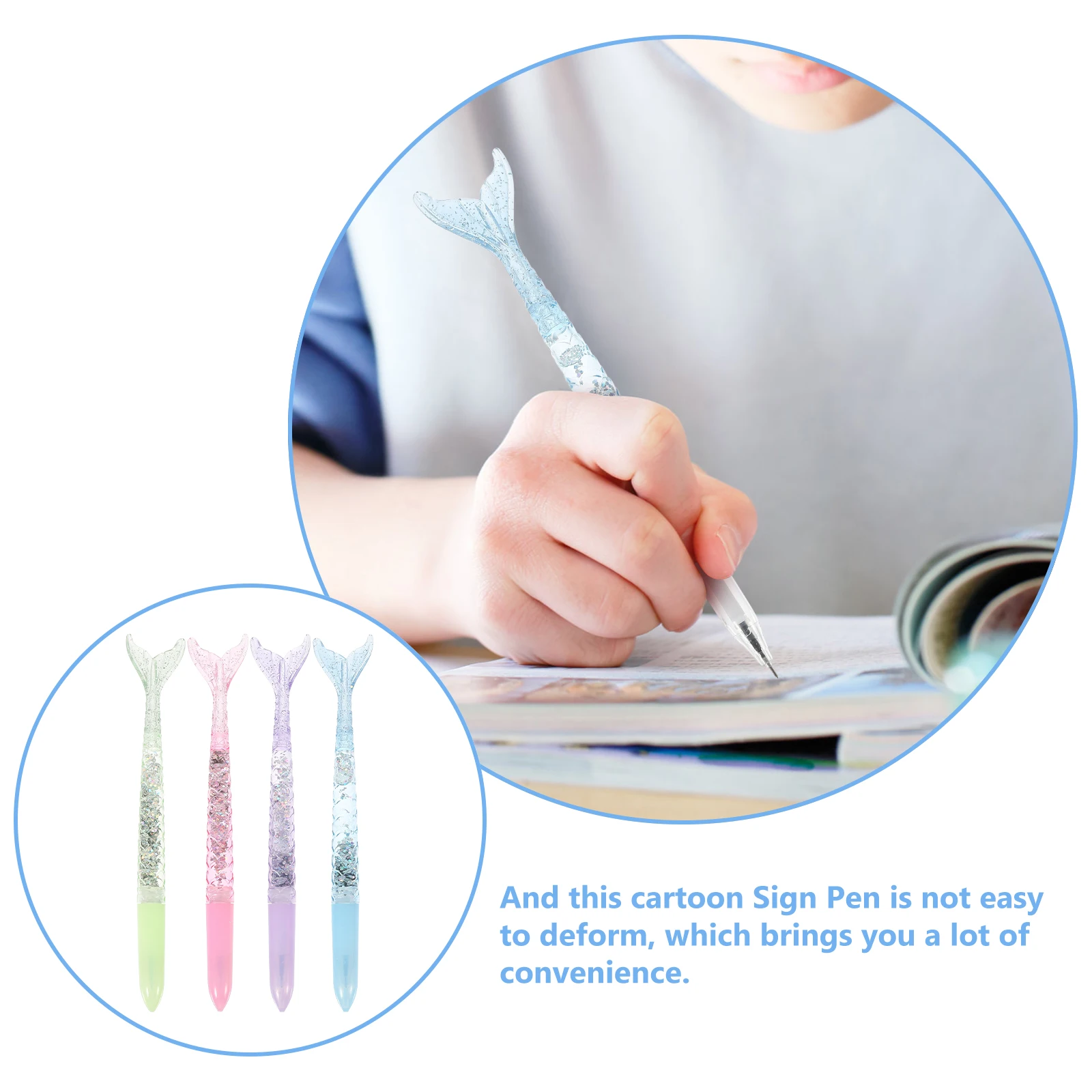 12pcs Gradient Quicksand Pens Cute Cartoon Stationery Smooth Writing Plastic Kids Fun Student Use Mermaid Favors Gel Office
12pcs Gradient Quicksand Pens Cute Cartoon Stationery Smooth Writing Plastic Kids Fun Student Use Mermaid Favors Gel Office