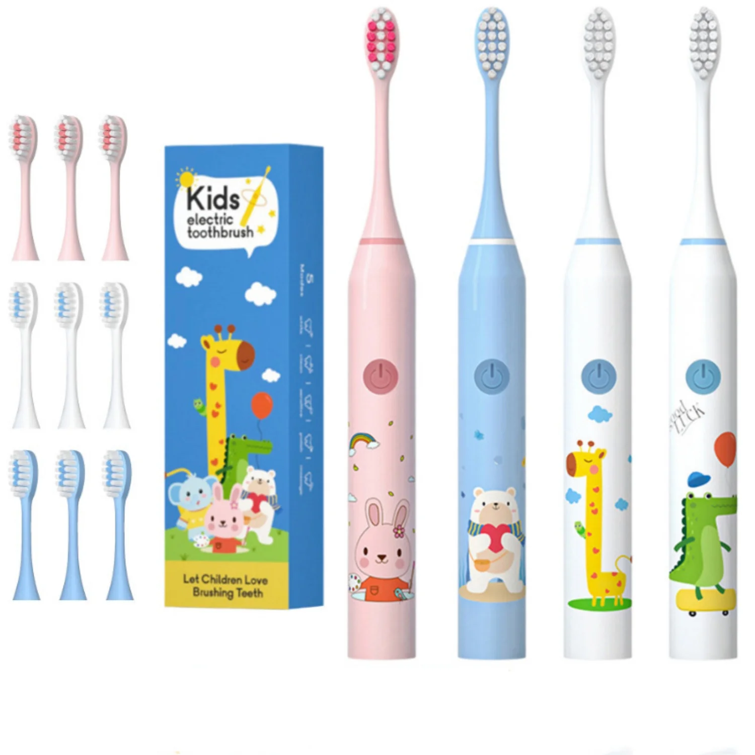Children's Electric Toothbrush USB Charge Rechargeable Waterproof Electronic Tooth Brushes Gentle Soft-bristle Toothbrush
Children's Electric Toothbrush USB Charge Rechargeable Waterproof Electronic Tooth Brushes Gentle Soft-bristle Toothbrush