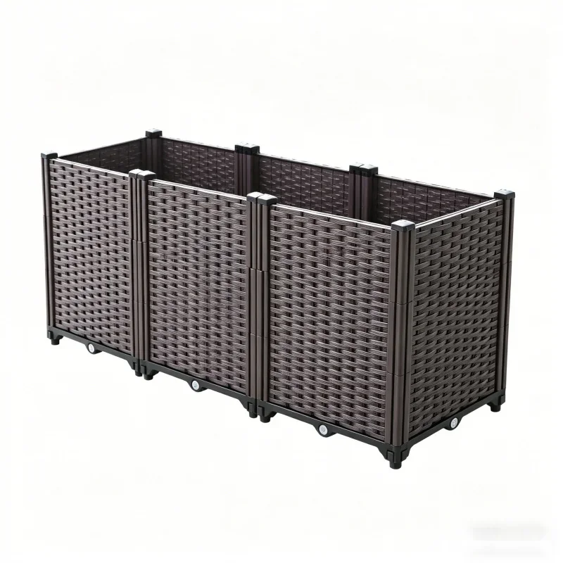 Large 3-Tier Planter Box 120x40x52cm Deep Outdoor Vegetable & Flower Grow Bed for Garden Balcony Plastic Raised Pot Wholesale C
Large 3-Tier Planter Box 120x40x52cm Deep Outdoor Vegetable & Flower Grow Bed for Garden Balcony Plastic Raised Pot Wholesale C