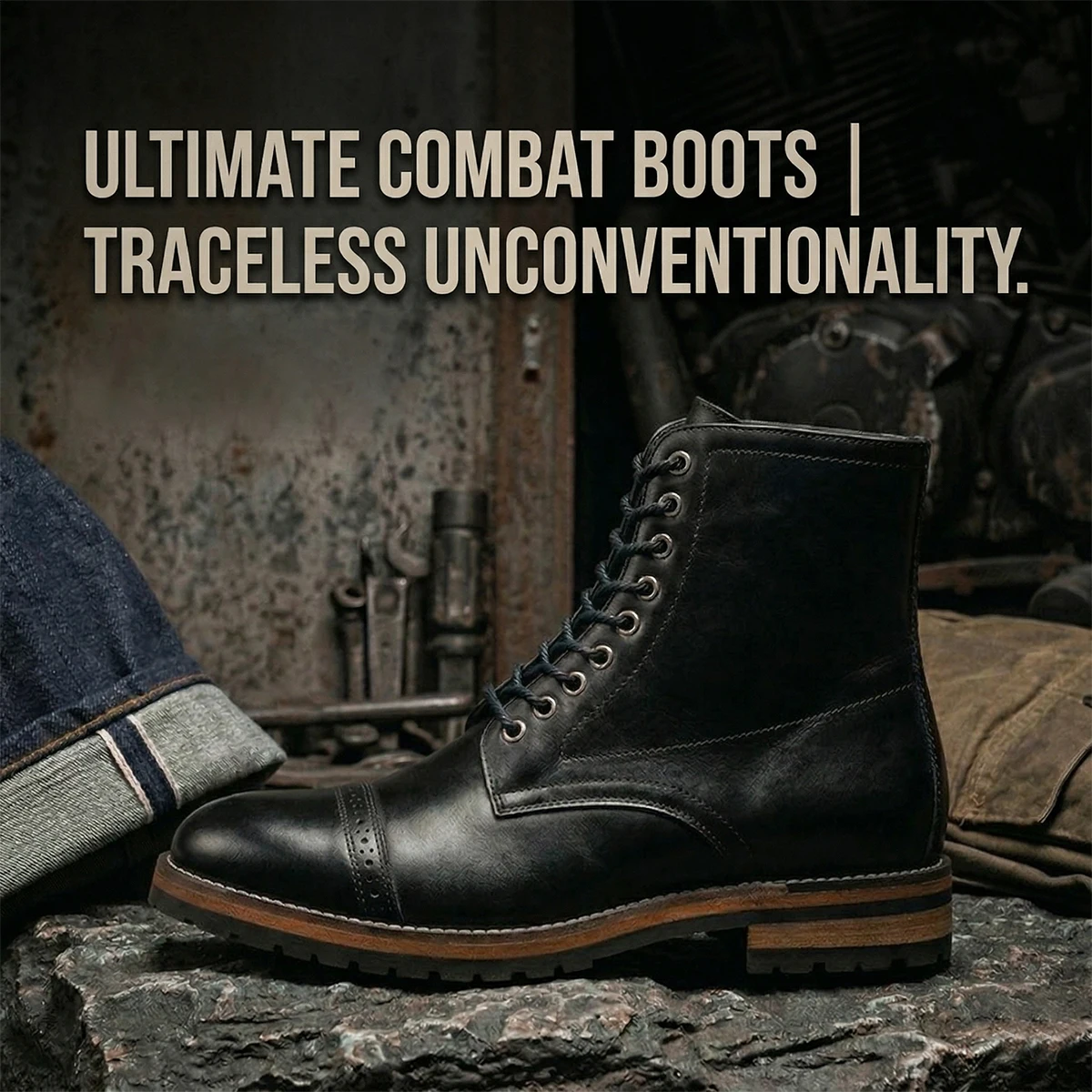 Men's Premium Calfskin Leather Western Boots Anti-Slip Winter Combat Cowboy Shoes for Motorcycle Driving Durability
Men's Premium Calfskin Leather Western Boots Anti-Slip Winter Combat Cowboy Shoes for Motorcycle Driving Durability
