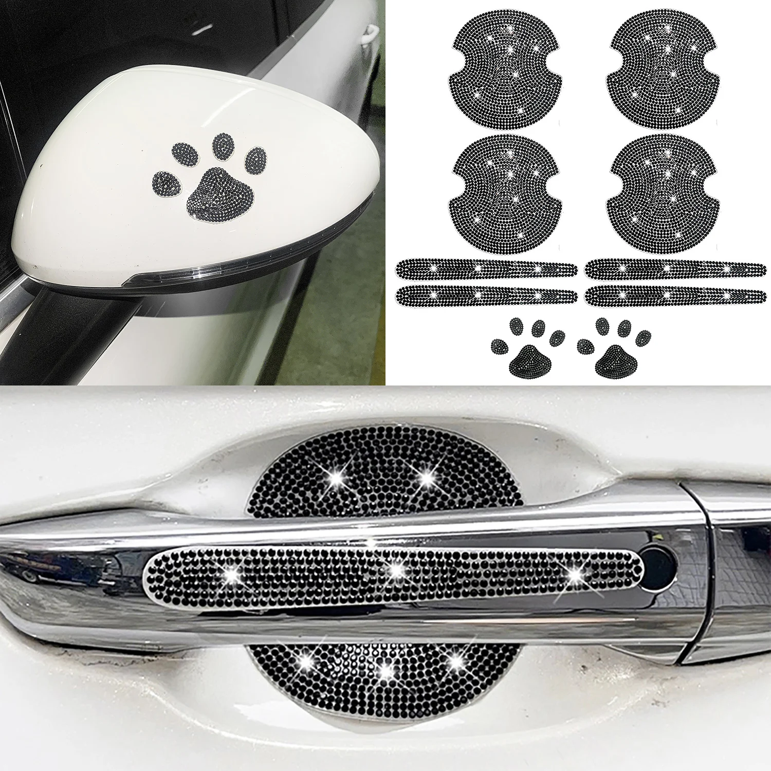 10pcs Car door handle, door bowl sticker, reverse rearview mirror, body door handle, anti scratch, masking film
10pcs Car door handle, door bowl sticker, reverse rearview mirror, body door handle, anti scratch, masking film