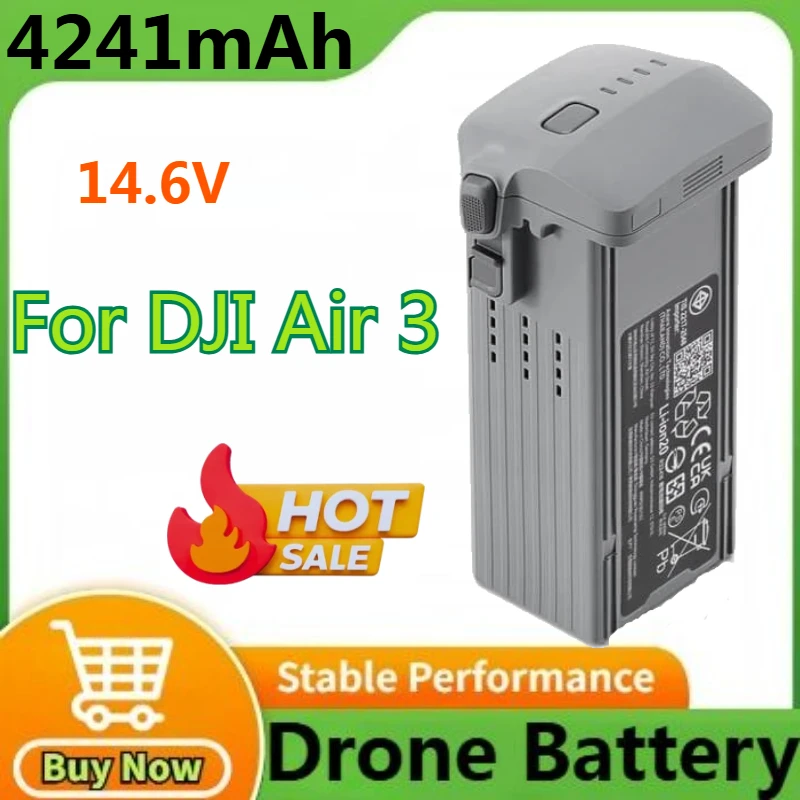 4241mAh Battery For DJI Air 3 Battery Flight Time 46 Minutes Drone Air 3S Intelligent Flight Battery Accessories New in Stock
4241mAh Battery For DJI Air 3 Battery Flight Time 46 Minutes Drone Air 3S Intelligent Flight Battery Accessories New in Stock