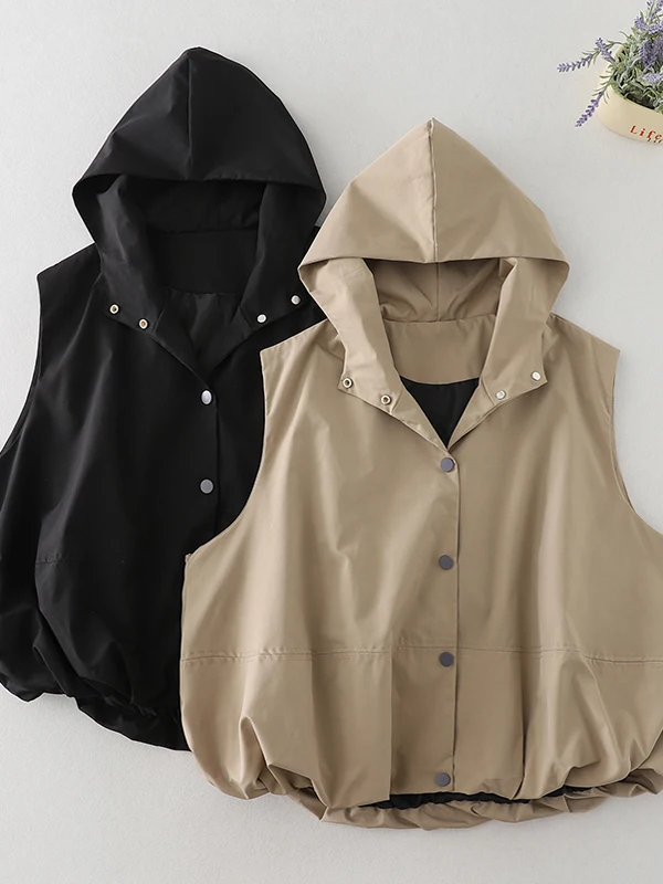 Women's Hooded Jacket Vest Single Button High-End Feeling Layered Spring 2025 Commute Style Regular Length Pure Color
Women's Hooded Jacket Vest Single Button High-End Feeling Layered Spring 2025 Commute Style Regular Length Pure Color