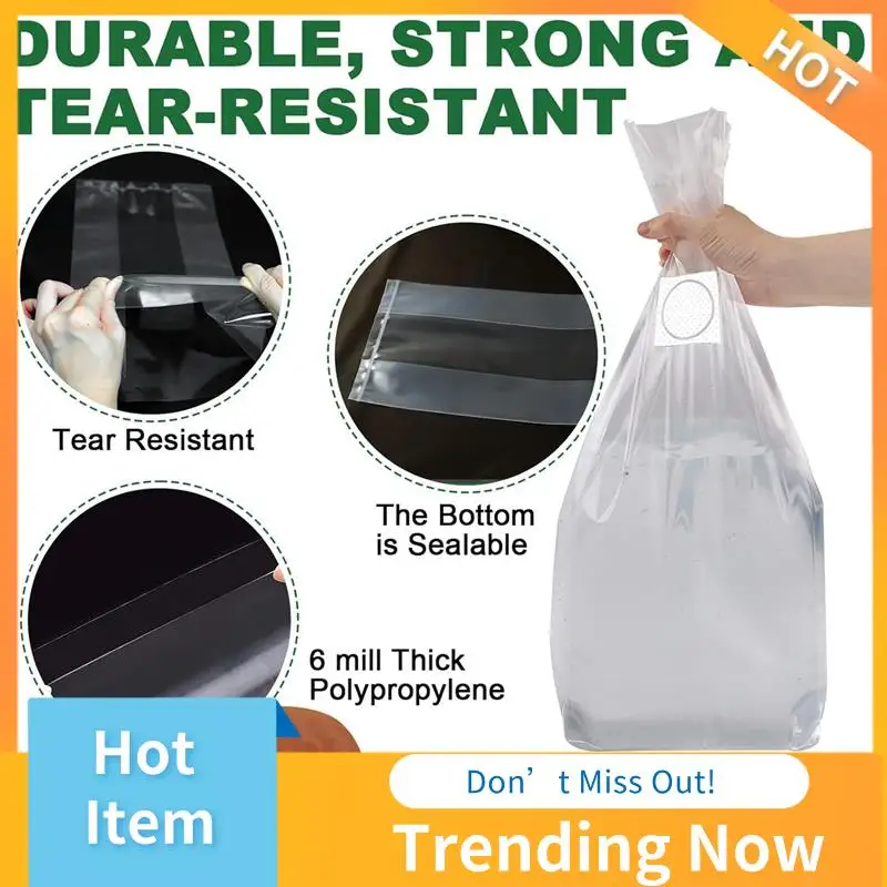 50 Pack Polypropylene Mushroom Spawn Bag Mushroom Spawn Bag 8X5x20inch With Breathable For Substrates Strong Tear
50 Pack Polypropylene Mushroom Spawn Bag Mushroom Spawn Bag 8X5x20inch With Breathable For Substrates Strong Tear