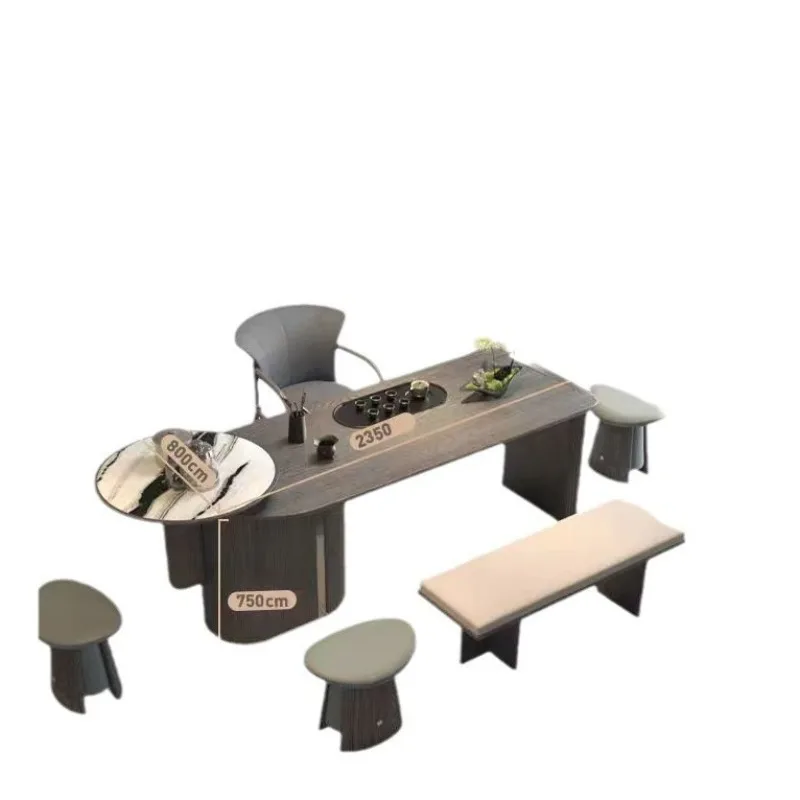 Italian new Chinese style solid wood automatic smart home office tea table modern villa kung fu tea table integrated
Italian new Chinese style solid wood automatic smart home office tea table modern villa kung fu tea table integrated