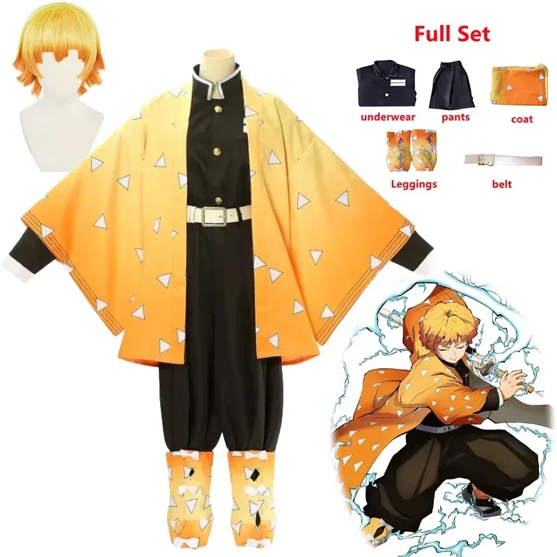 Anime Agatsuma Zenitsu Cosplay Costume Uniform Cloak Agatsuma Zenitsu Wig Kimetsu No Yaiba Halloween Clothes for Kids Adult
Anime Agatsuma Zenitsu Cosplay Costume Uniform Cloak Agatsuma Zenitsu Wig Kimetsu No Yaiba Halloween Clothes for Kids Adult