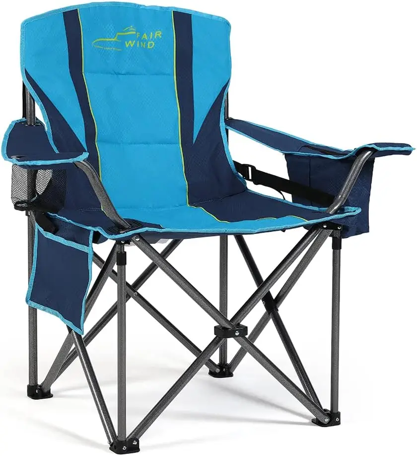 Oversized Fully Padded Camping Chair With Lumbar Support, Heavy Duty Cooler Bag Fold Chair Support 450 Lbs, Green
Oversized Fully Padded Camping Chair With Lumbar Support, Heavy Duty Cooler Bag Fold Chair Support 450 Lbs, Green