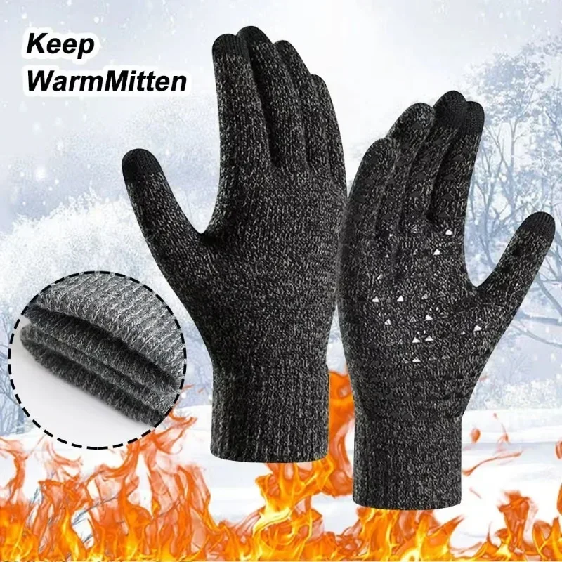 Women Men Warm Winter Touch Screen Gloves Cold Warm Wool Knitted Gloves Wool Full Finger Running Outdoor Cycling Driving Glove
Women Men Warm Winter Touch Screen Gloves Cold Warm Wool Knitted Gloves Wool Full Finger Running Outdoor Cycling Driving Glove