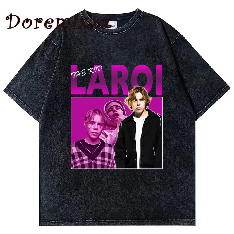 90s The Kid Laroi Graphic Washed T-shirt Vintage Punk T-shirts Oversize Men Hip Hop Harajuku Tee Shirt Streetwear Couples Tops
90s The Kid Laroi Graphic Washed T-shirt Vintage Punk T-shirts Oversize Men Hip Hop Harajuku Tee Shirt Streetwear Couples Tops