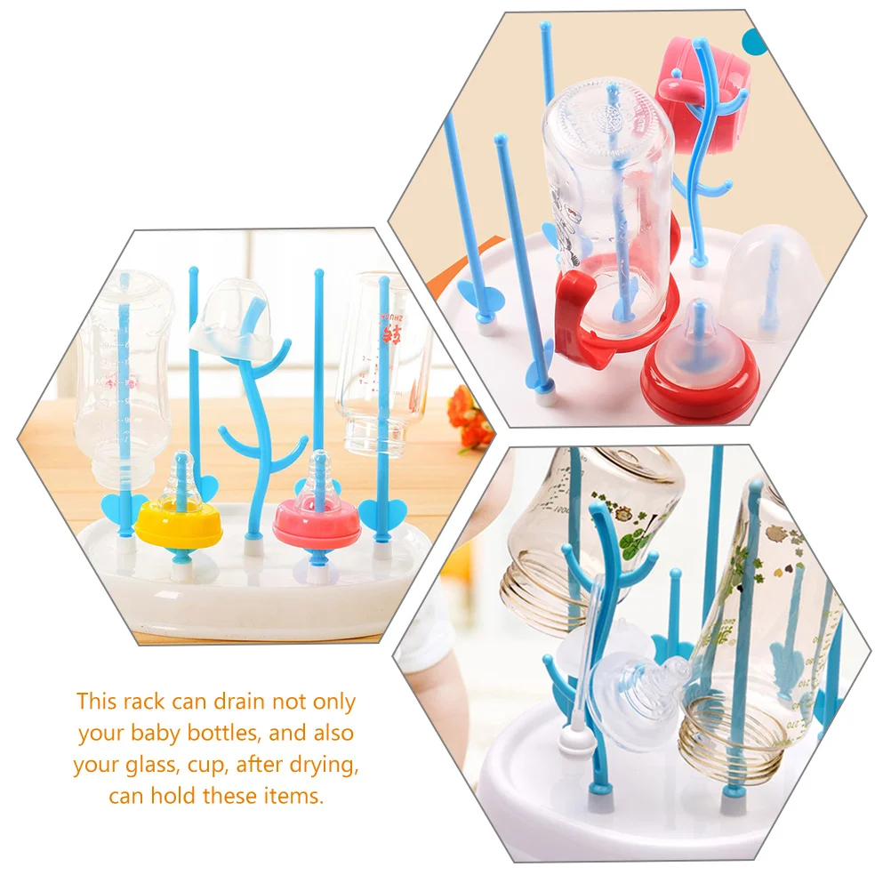 2Pcs Baby Bottle Drying Rack Detachable Upright Design Feeding Bottle Drying Holder Nursery Bottle Stand Organizer
2Pcs Baby Bottle Drying Rack Detachable Upright Design Feeding Bottle Drying Holder Nursery Bottle Stand Organizer