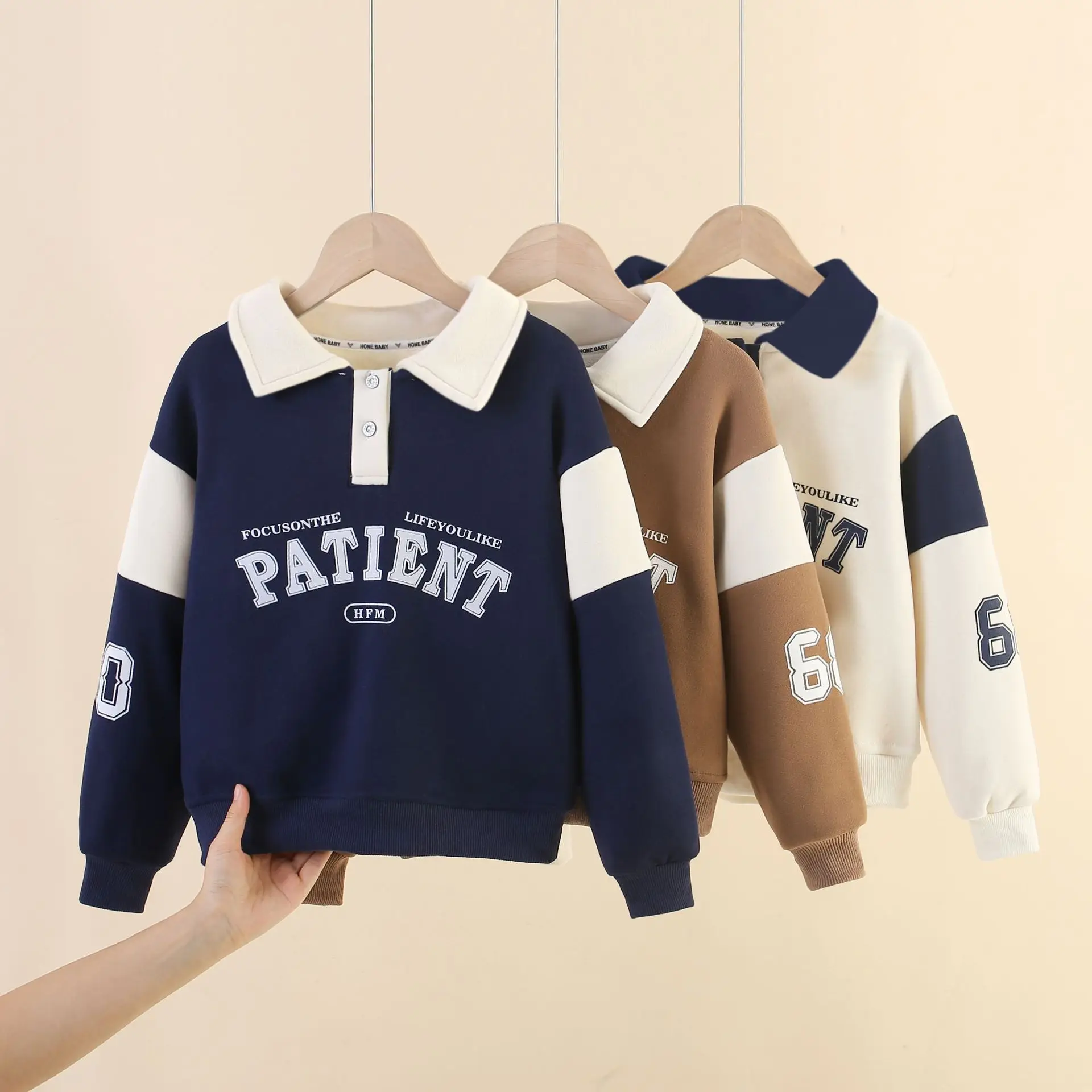 1pcs Children's Letter Print T-shirt Spring Autumn Lapel Long Sleeved Tee Boys Top Fashion Kids Wear Polo Clothing Baby T-shirts
1pcs Children's Letter Print T-shirt Spring Autumn Lapel Long Sleeved Tee Boys Top Fashion Kids Wear Polo Clothing Baby T-shirts