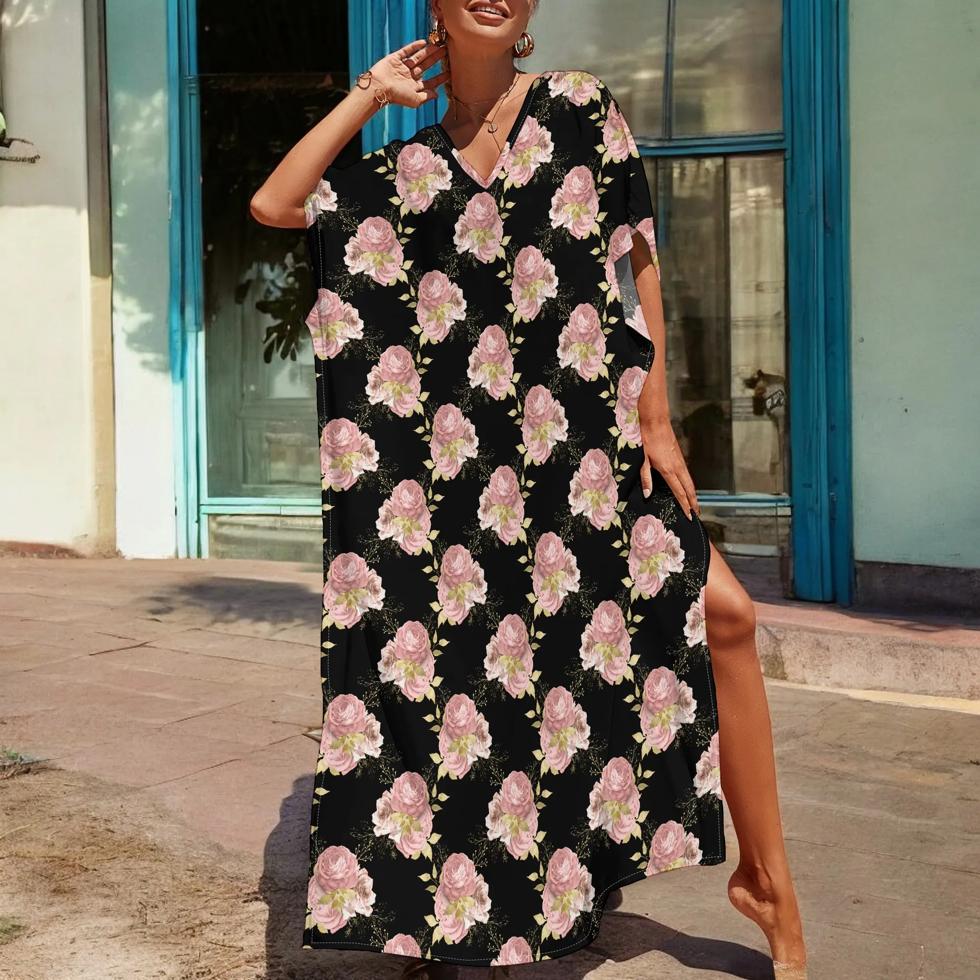 Elegant Floral Lounge Kaftan for Women S-3XL Lightweight Robe Dress for Home or Holiday
Elegant Floral Lounge Kaftan for Women S-3XL Lightweight Robe Dress for Home or Holiday