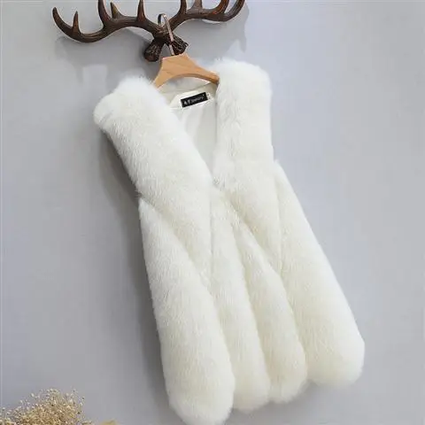 Women's Vests New 2024 Winter Fox Fur Coat Oversized Sleeveless Jacket Female Warm Fashion Casual Artificial V152
Women's Vests New 2024 Winter Fox Fur Coat Oversized Sleeveless Jacket Female Warm Fashion Casual Artificial V152