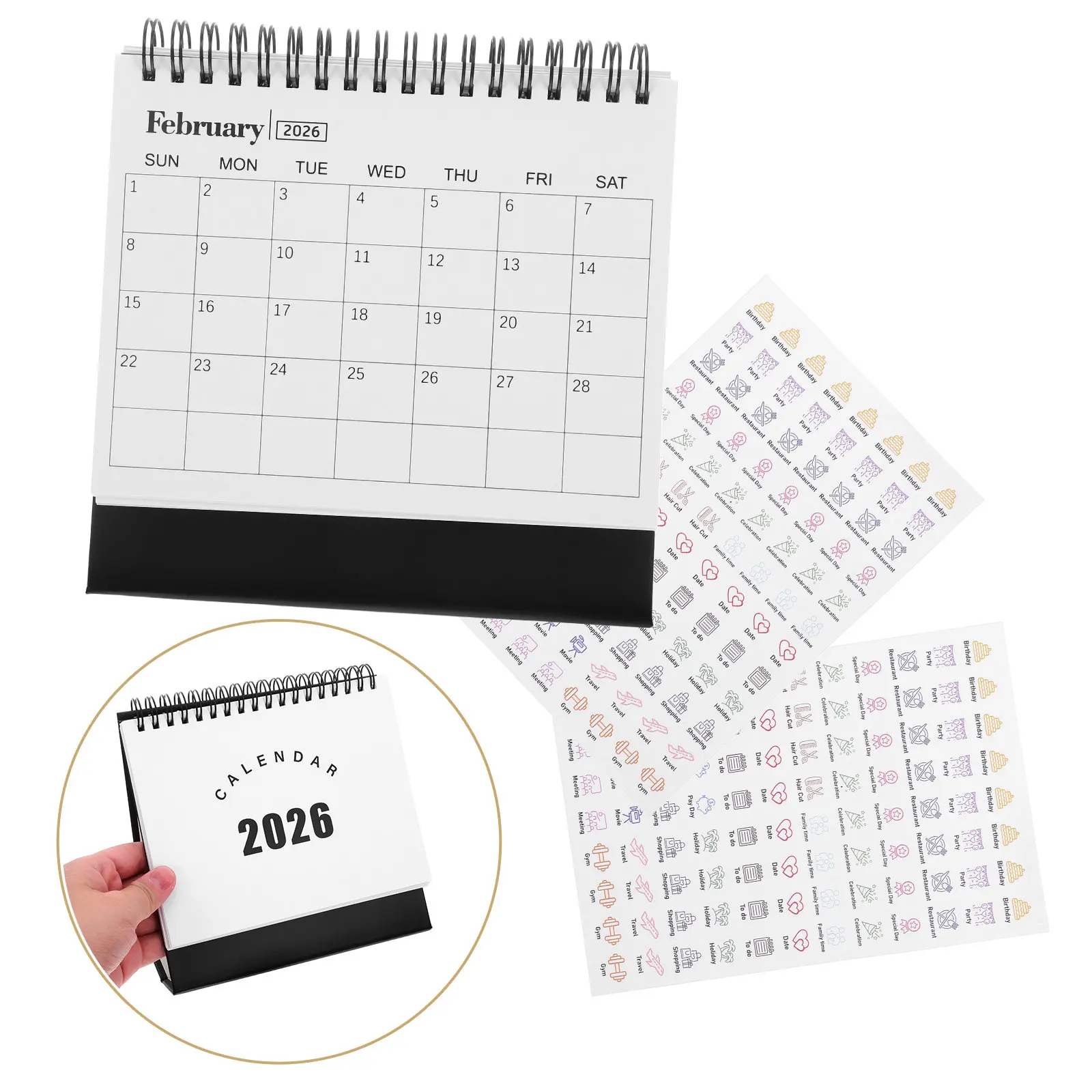 2026 Mini Desktop Calendar Foldable Stand Up Design from 2025 to Dec 2026 Small Space Saving Desk Planner for Office Home
2026 Mini Desktop Calendar Foldable Stand Up Design from 2025 to Dec 2026 Small Space Saving Desk Planner for Office Home