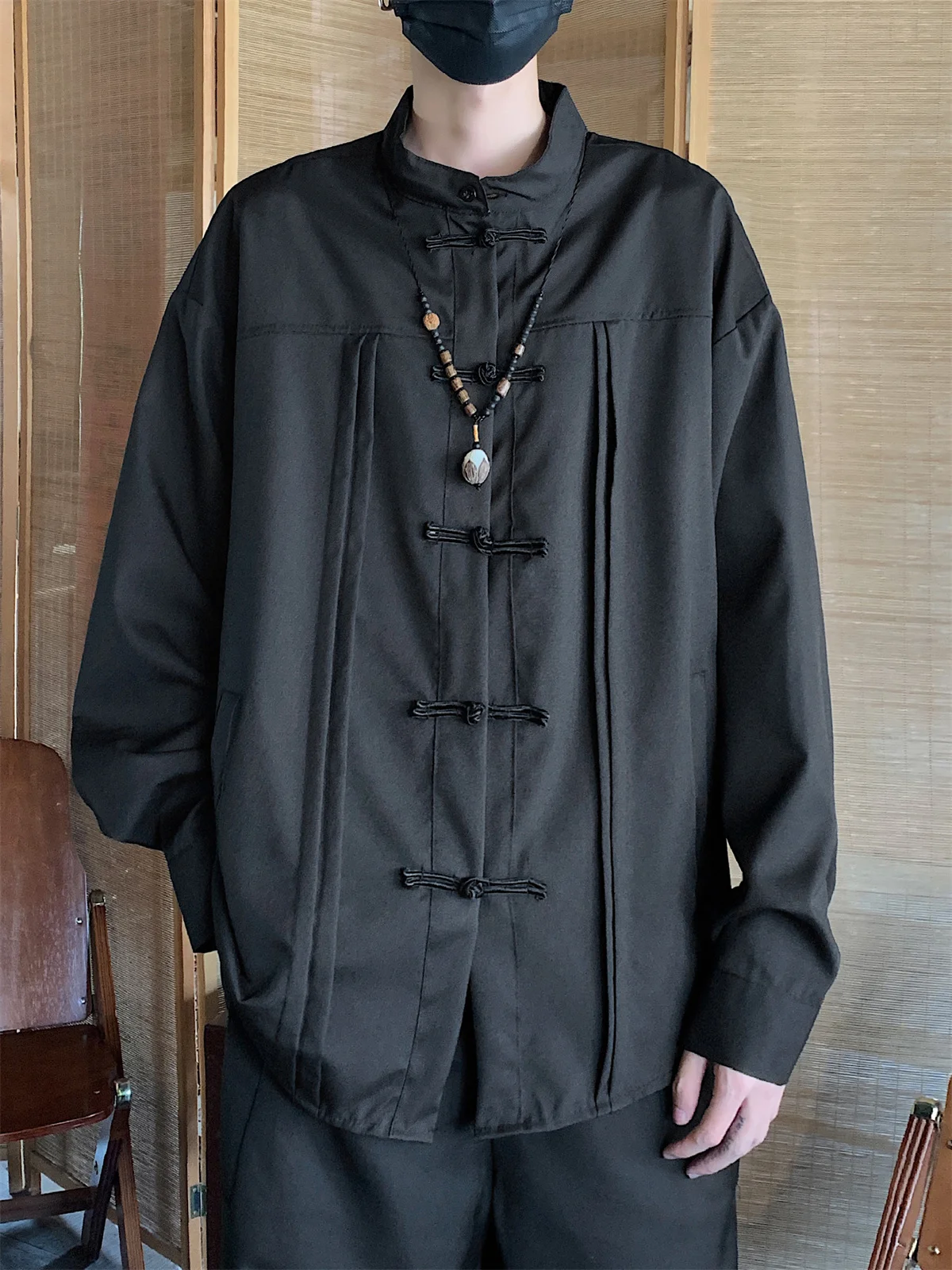 Loose Fit Men's Bla Chinese Sle irt New 2026 Trendy Youth Summer Long Sve Stand Collar Traditional Embroidery Jaet
Loose Fit Men's Bla Chinese Sle irt New 2026 Trendy Youth Summer Long Sve Stand Collar Traditional Embroidery Jaet