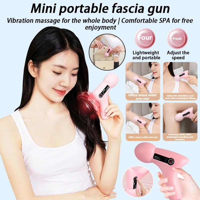 New multifunctional mini home fascia gun for men's professional fitness, portable muscle relaxation, vibration electric massager
New multifunctional mini home fascia gun for men's professional fitness, portable muscle relaxation, vibration electric massager
