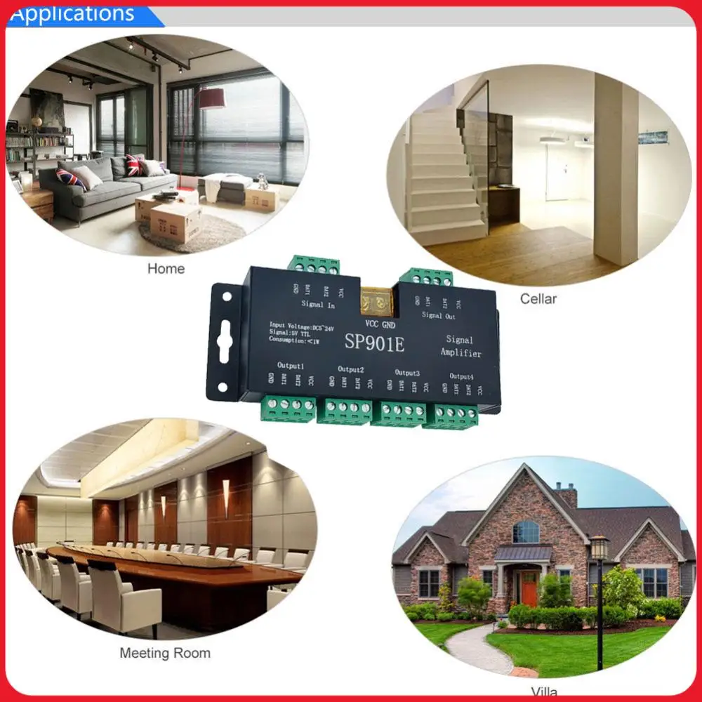 Усилитель сигнала SP901E, 4-канальный групповой усилитель для модуля DMX512 Pixel Strip Magic
Усилитель сигнала SP901E, 4-канальный групповой усилитель для модуля DMX512 Pixel Strip Magic