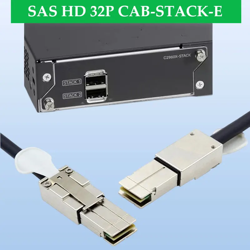 ADT-Link SAS HD 32P CAB-STACK-E Серверный стек FlexStack Удлинительный кабель Высокоскоростной жгут Опции длины 0,5 м 1 м 2 м 3 м
ADT-Link SAS HD 32P CAB-STACK-E Серверный стек FlexStack Удлинительный кабель Высокоскоростной жгут Опции длины 0,5 м 1 м 2 м 3 м