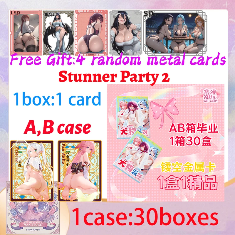 2025 Newest Stunner Party 2 Goddess Collection Card Game - Waifu Box Doujin Booster Spicy Art Toy Gift for Hobbyists
2025 Newest Stunner Party 2 Goddess Collection Card Game - Waifu Box Doujin Booster Spicy Art Toy Gift for Hobbyists