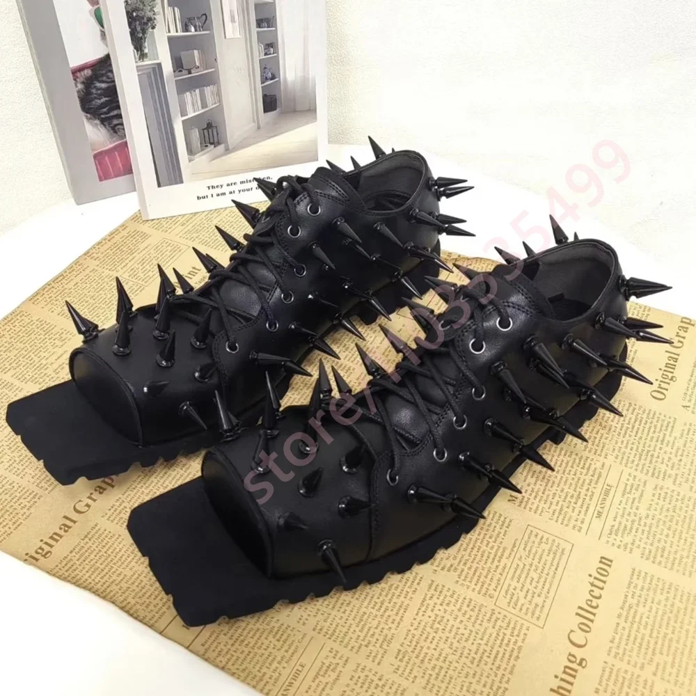 Черные кожаные ботинки с шипами и острым носком, модные женские туфли-лодочки на шнуровке, весна 2026, новинка, уличный панк, Y2K, на массивном каблуке, повседневная обувь
Черные кожаные ботинки с шипами и острым носком, модные женские туфли-лодочки на шнуровке, весна 2026, новинка, уличный панк, Y2K, на массивном каблуке, повседневная обувь
