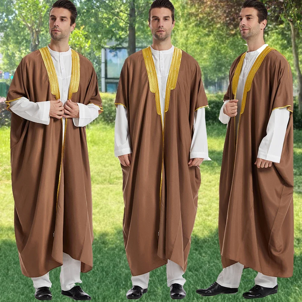 Muslim Mens Saudi Abaya Loose Islamic Arabia Dresses Turkey Thobe Jubba Traditional Dubai Bachelor Kaftan Clothing Caftan Robes
Muslim Mens Saudi Abaya Loose Islamic Arabia Dresses Turkey Thobe Jubba Traditional Dubai Bachelor Kaftan Clothing Caftan Robes