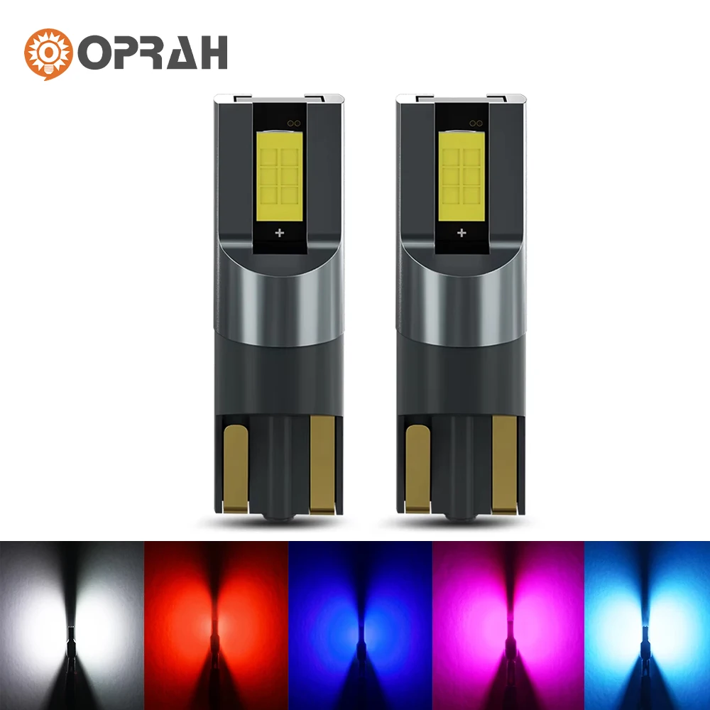 Oprah 2PCS T10 W5W Led Bulbs Canbus No Error 3570 2SMD Car Interior Dome Reading License Plate Light Signal Lamp 12V 6000K White
Oprah 2PCS T10 W5W Led Bulbs Canbus No Error 3570 2SMD Car Interior Dome Reading License Plate Light Signal Lamp 12V 6000K White