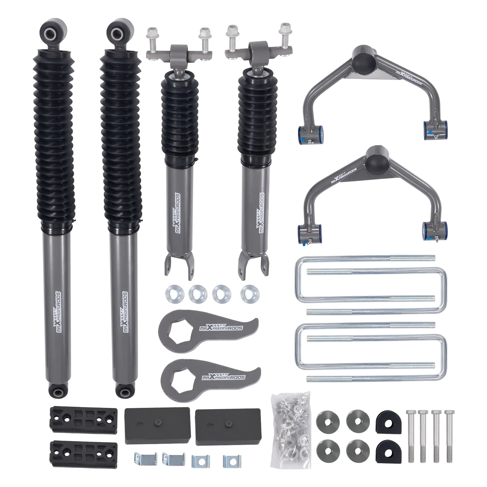 MaXpeedingrods Factory 3" Front Suspension Lift Kit with Shocks+Control Arms KIT for Silverado/ Sierra 2500HD 4WD/RWD 2020-2025
MaXpeedingrods Factory 3" Front Suspension Lift Kit with Shocks+Control Arms KIT for Silverado/ Sierra 2500HD 4WD/RWD 2020-2025