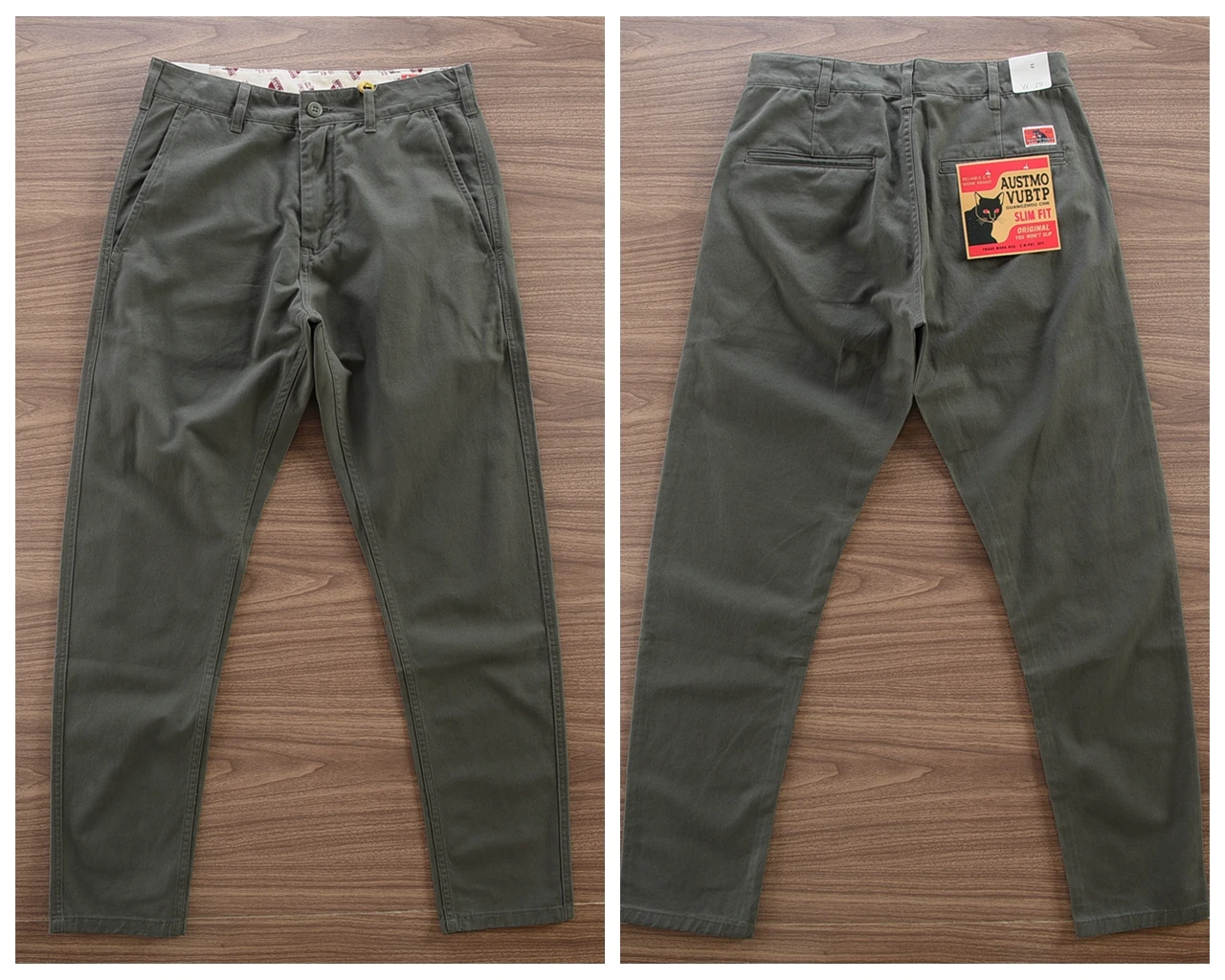 2025 Spring Autumn New American Retro Twill Woven Driving Pants Men's Simple 100% Cotton Washed Chino Straight Casual Trousers 35 Sd0cade0496b14fc7813ca5bb634cfc62y