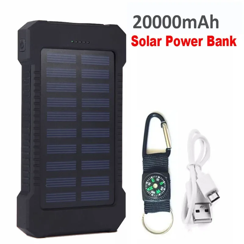 Solar Power Bank 20000mAh External Battery SOS Flashlight Portable Mobile phone Charger for Xiaomi iphone Samsung Huawei
Solar Power Bank 20000mAh External Battery SOS Flashlight Portable Mobile phone Charger for Xiaomi iphone Samsung Huawei