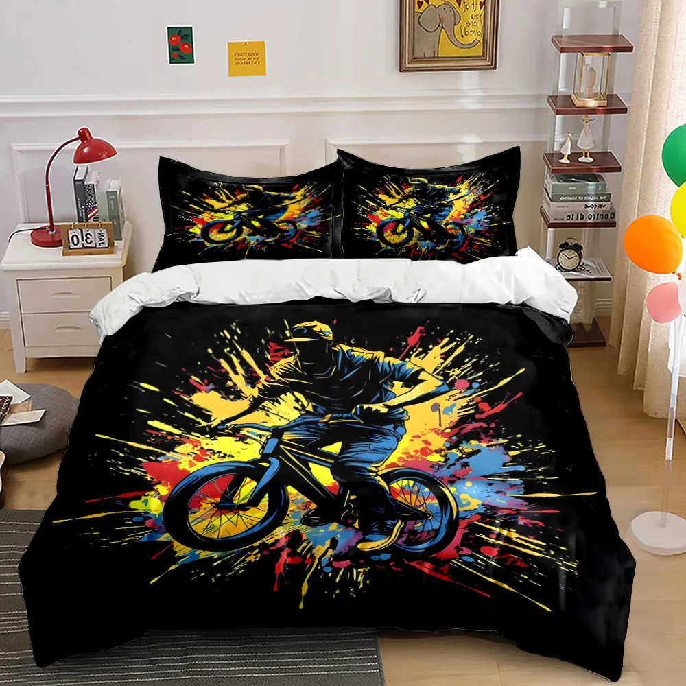 Sport Graffiti cyclist figure Print Bedding Set 1 Duvet Cover 2 Pillowcases for Adult and Children Luxury Gift Full Size
Sport Graffiti cyclist figure Print Bedding Set 1 Duvet Cover 2 Pillowcases for Adult and Children Luxury Gift Full Size