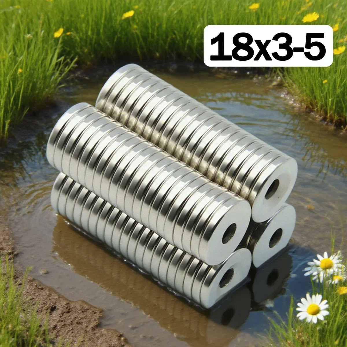 18X3-5 Powerful Neodymium Magnet Round Super Strong Magnets N35 with holes NdfeB Permanent Magnetic imanes Refrigerator Magnet
18X3-5 Powerful Neodymium Magnet Round Super Strong Magnets N35 with holes NdfeB Permanent Magnetic imanes Refrigerator Magnet