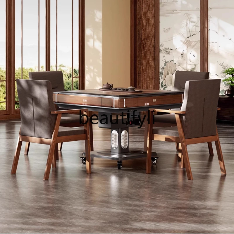 Solid wood pattern mahjong table dining table dual-purpose one-button electric folding machine hemp automatic mahjong machine
Solid wood pattern mahjong table dining table dual-purpose one-button electric folding machine hemp automatic mahjong machine