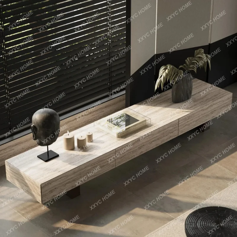 Customized wabi sandy wind natural travertine TV cabinet villa living room floor retro storage low cabinet
Customized wabi sandy wind natural travertine TV cabinet villa living room floor retro storage low cabinet