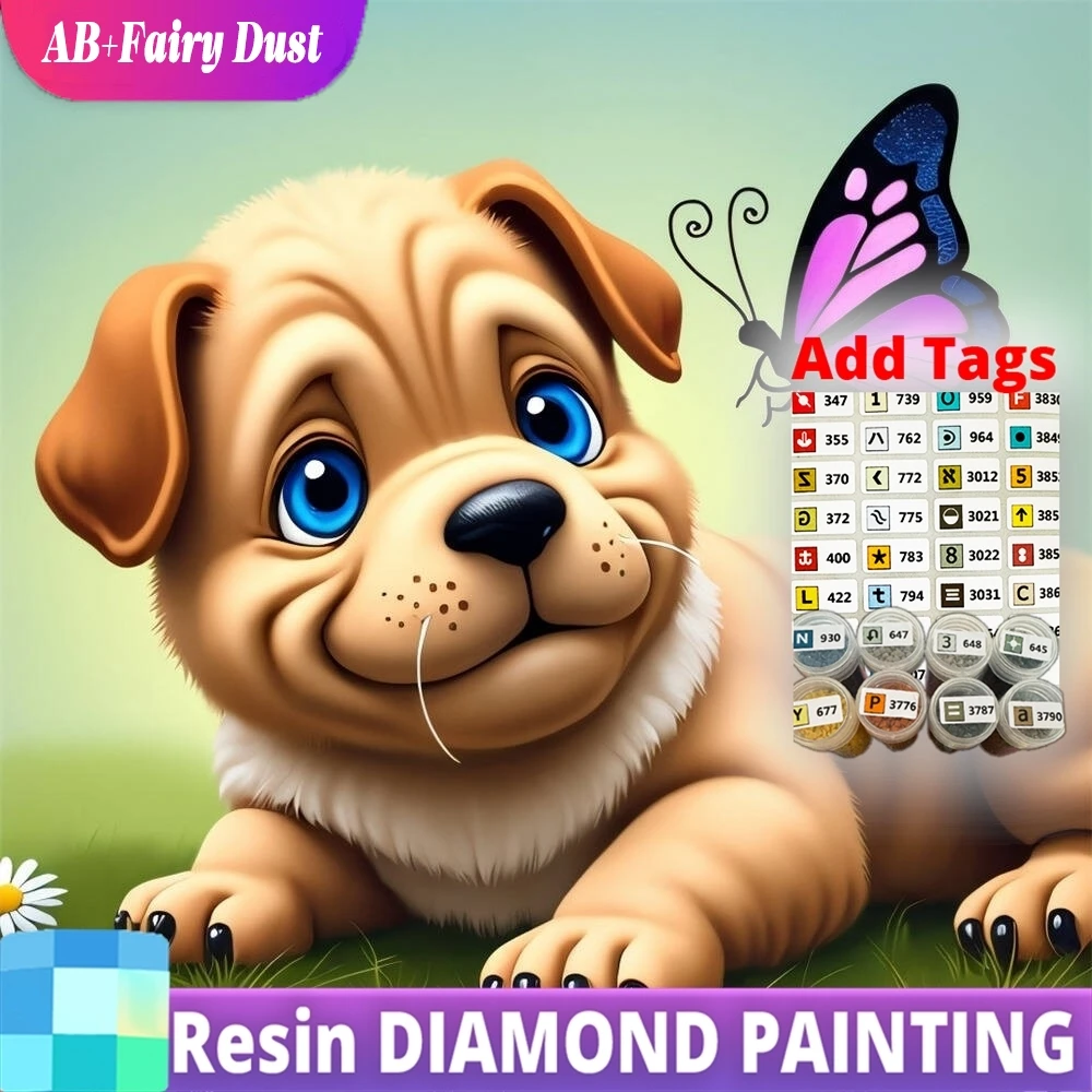 Resin AB Fairy Dust Dog Diamond Mosaic Animal Full Square Round Painting Butterfly DIY Picture Rhinestones Holiday Gifts
Resin AB Fairy Dust Dog Diamond Mosaic Animal Full Square Round Painting Butterfly DIY Picture Rhinestones Holiday Gifts