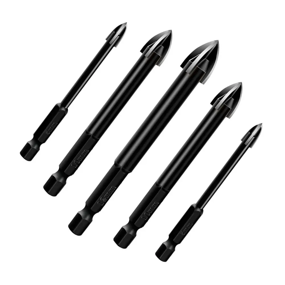 1Set Tile Drill Bit Cross Head 4 Cutting Edges Alloy Drill Bit Set for Ceramic Glass Marble Vitrified Tiles Brick Wall Wood
1Set Tile Drill Bit Cross Head 4 Cutting Edges Alloy Drill Bit Set for Ceramic Glass Marble Vitrified Tiles Brick Wall Wood