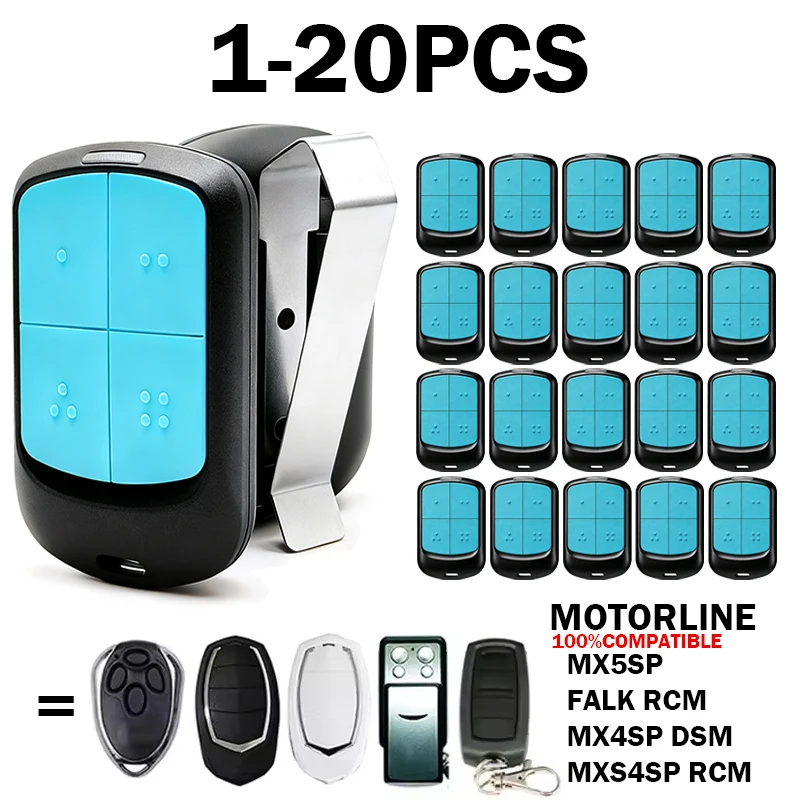 1-20PCS for MOTORLINE FALK RCM Garage Door Remote Control FALK RCM MX4SP DSM MXS4SP RCM MX5SP Electric Gate Opener
1-20PCS for MOTORLINE FALK RCM Garage Door Remote Control FALK RCM MX4SP DSM MXS4SP RCM MX5SP Electric Gate Opener