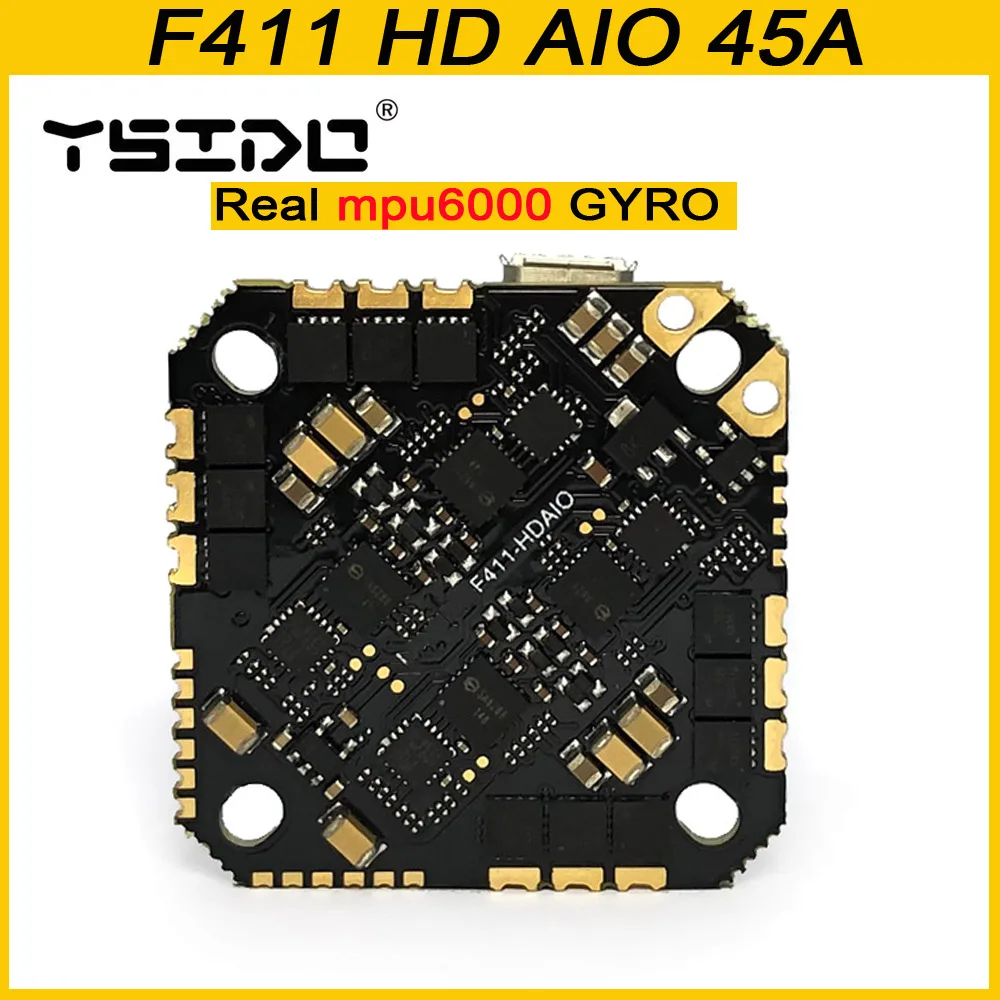 Контроллер полета YSIDO F411 AIO blheli _ S Betaflight F4 45A OSD BEC BL_S 2-6S 4 в 1 ESC RC FPV Freestyle гоночные дроны
Контроллер полета YSIDO F411 AIO blheli _ S Betaflight F4 45A OSD BEC BL_S 2-6S 4 в 1 ESC RC FPV Freestyle гоночные дроны